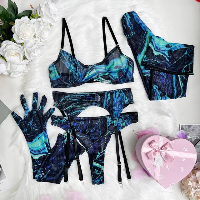 Valérie Tie Dye Lingerie Set