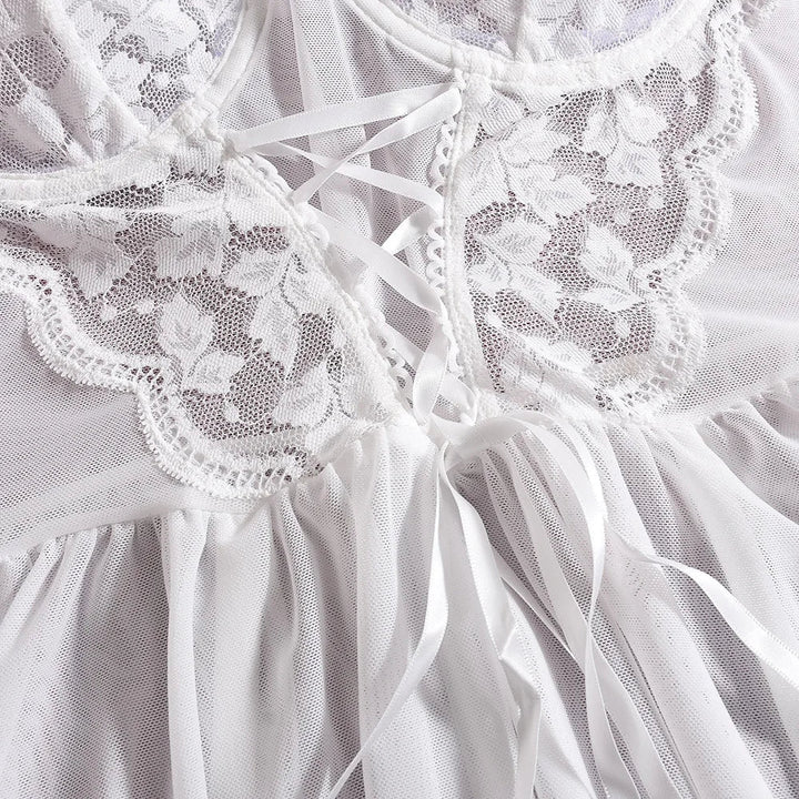 Nova Elegant Nightgown with Floral Pattern