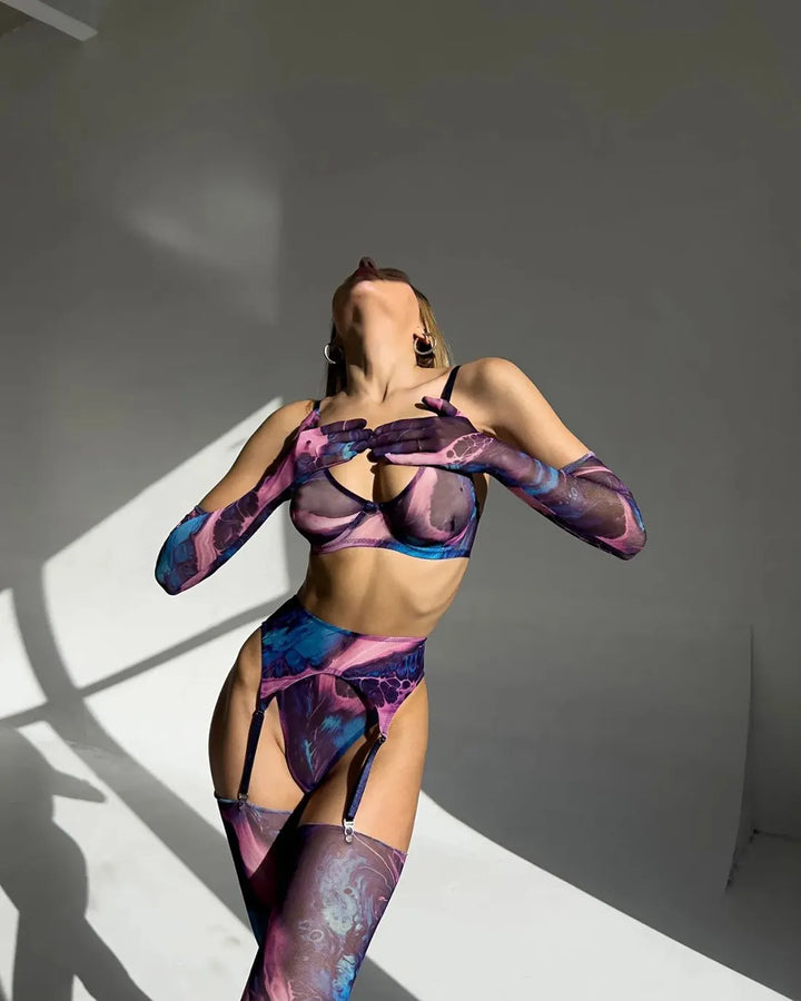 Valérie Tie Dye Lingerie Set