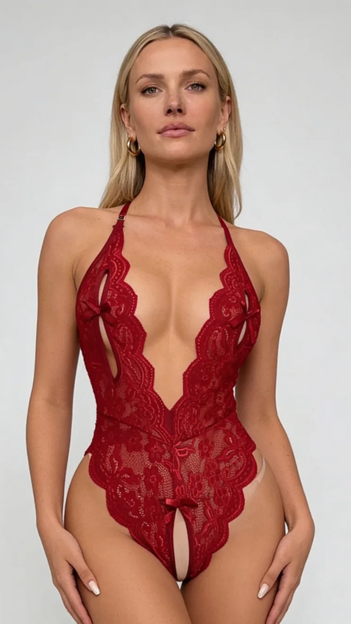 Lila Embroidered Bodysuit